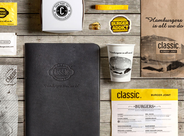 Classic Burger Joint – Concept Development, Brand Identity Creation, Marketing & Communication