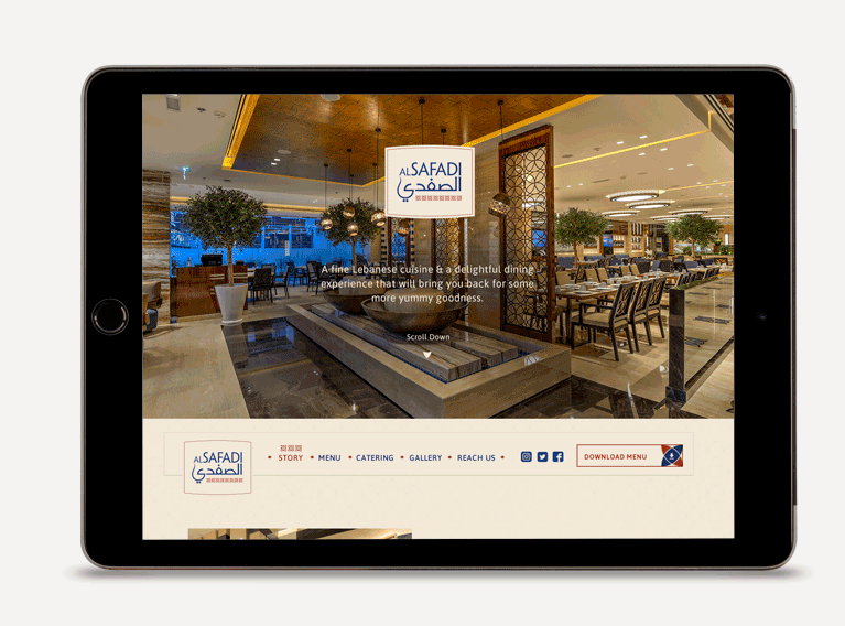 Al Safadi – Visual Identity Uplift & Menu Design For Dubai Restaurant
