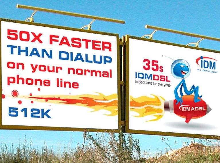 IDM – Advertising Campaign & Mascot Creation For Internet Provider