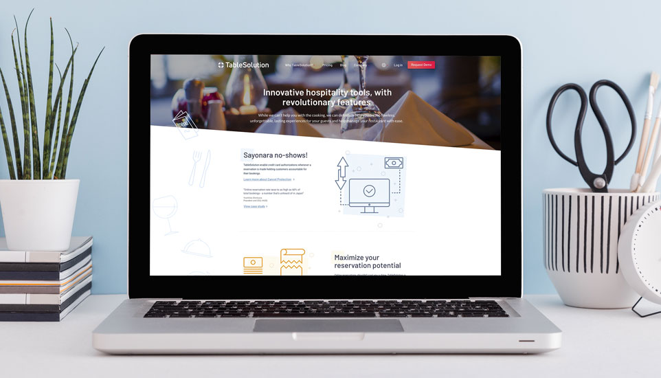 Table Solution - Website Design And Development For Online Reservation Service in Japan