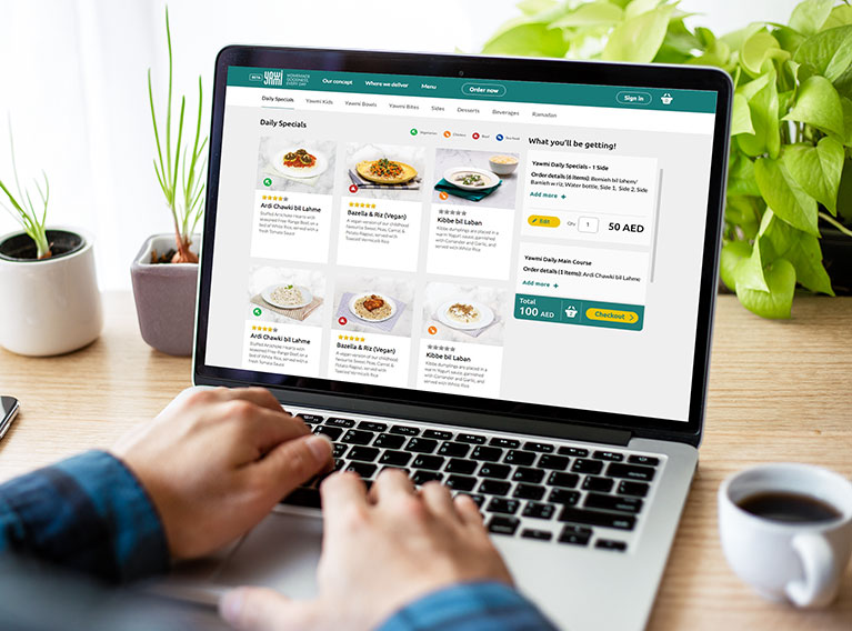 Yawmi – eCommerce Website For Satellite Kitchen In Dubai