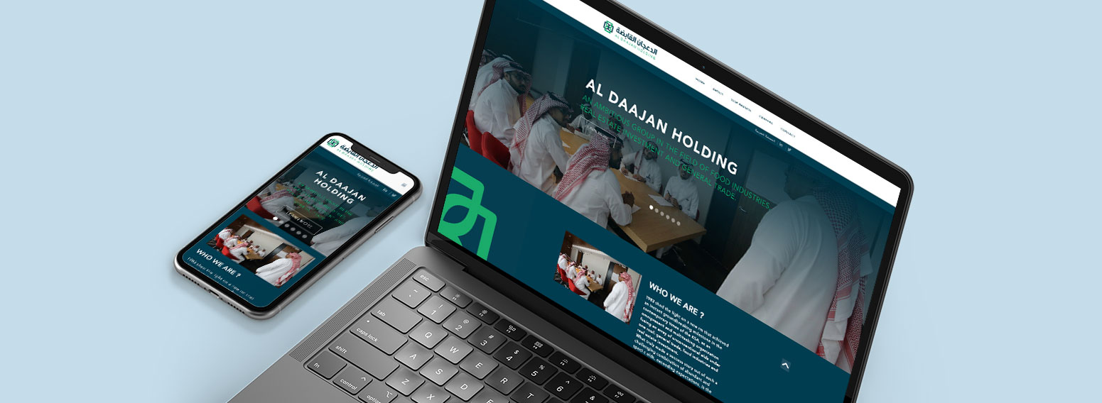 Al Daajan – Corporate Website Design & Development For KSA Group