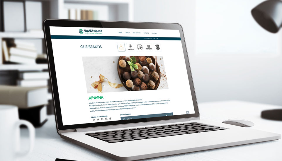 Al Daajan - Corporate Website Design & Development For KSA Group