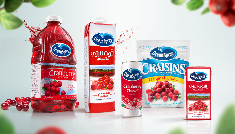 Ocean Spray - Full Branding, Communication & Social Media Handling For The MENA Region
