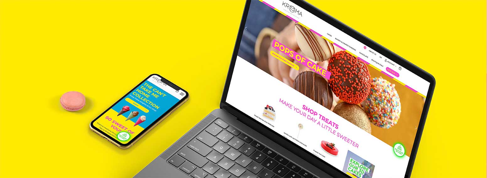 Kreema – eCommerce Website & Digital Comment Card For UAE Cake Shop