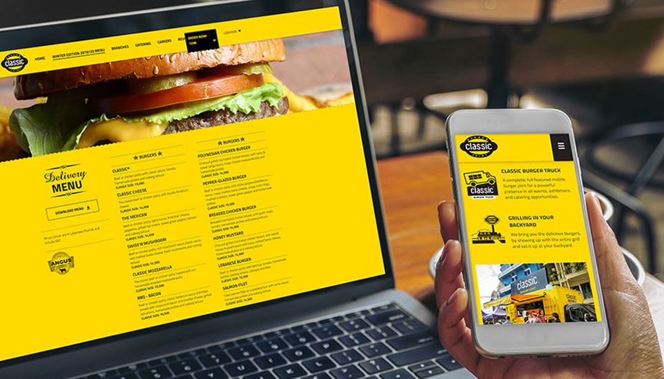 Classic Burger Joint - Bold & Vibrant Website To Match The Brand Identity