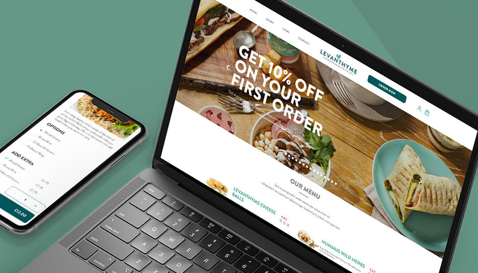 Levanthyme - eCommerce Website For Levantine Kitchen In The Heart Of London