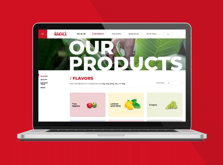 Nakhla – Website Design & Development For Leading Tobacco Brand