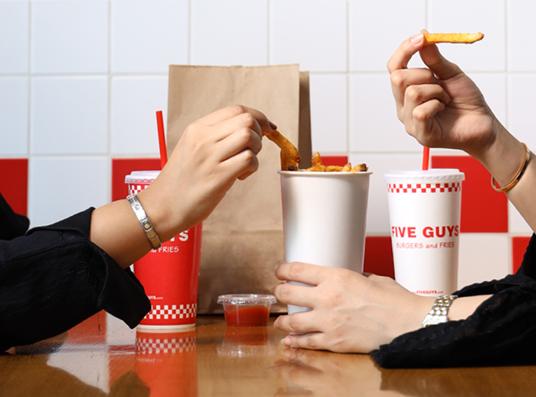 Five Guys Social Media Strategy & Content Creation for Saudi Arabia